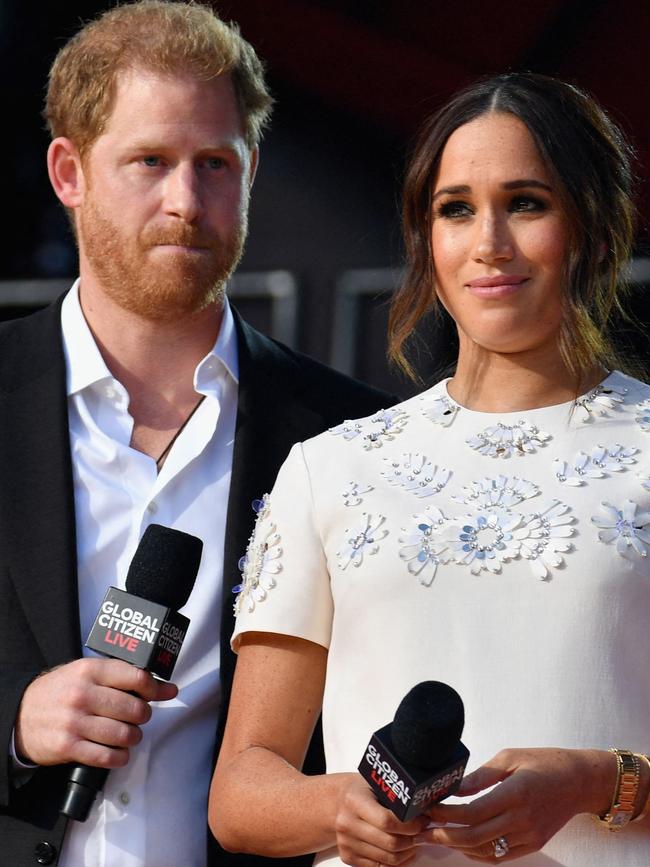 Prince Harry and Meghan Markle haven’t had the best start to the year. Picture: Angela Weiss / AFP