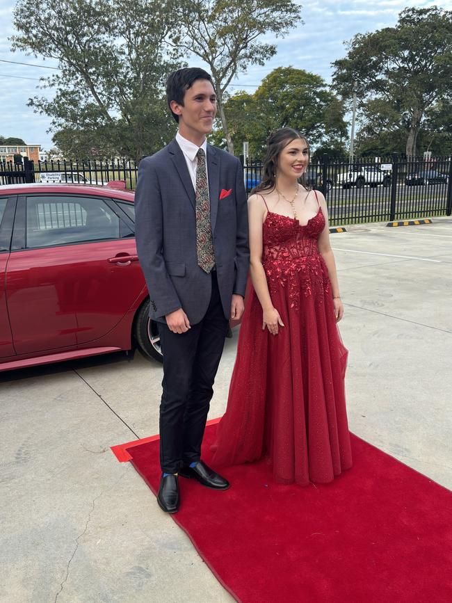 Students arrive at Maryborough State High School's formal.