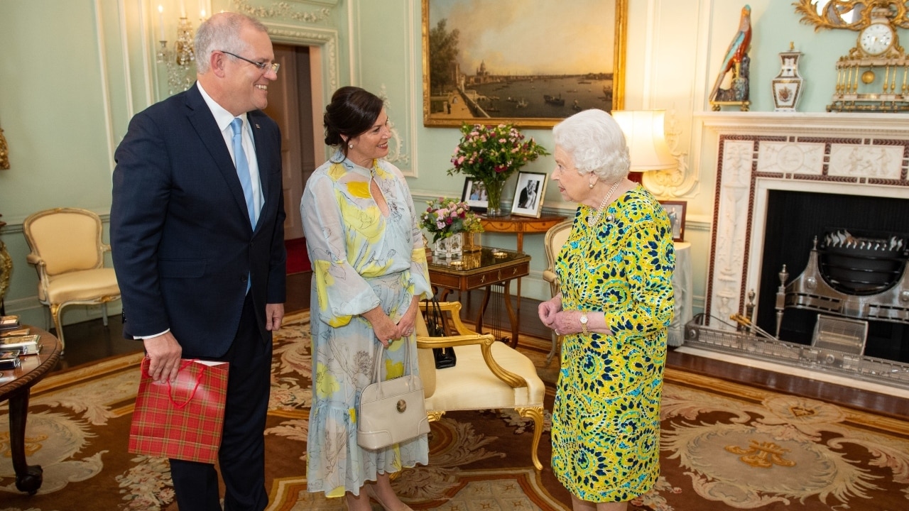 Scott Morrison says Queen behaved ‘like a schoolgirl’ after he gifted her a signed biography of Australian racehorse Winx