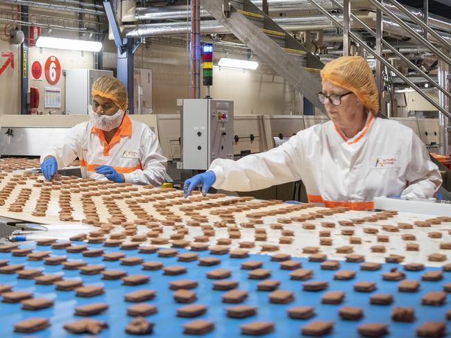 Inside the Arnott's Biscuits gluten free factory at Marleston. Picture: Supplied by Arnott's