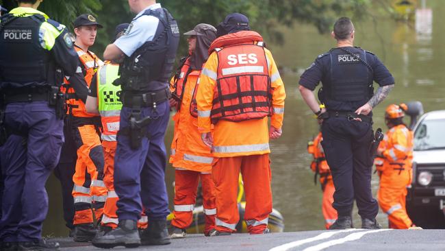 Wednesday’s death marks the first fatality in the destructive floods, which have forced 24,000 out of their homes. Picture: NCA NewsWire/Gaye Gerard