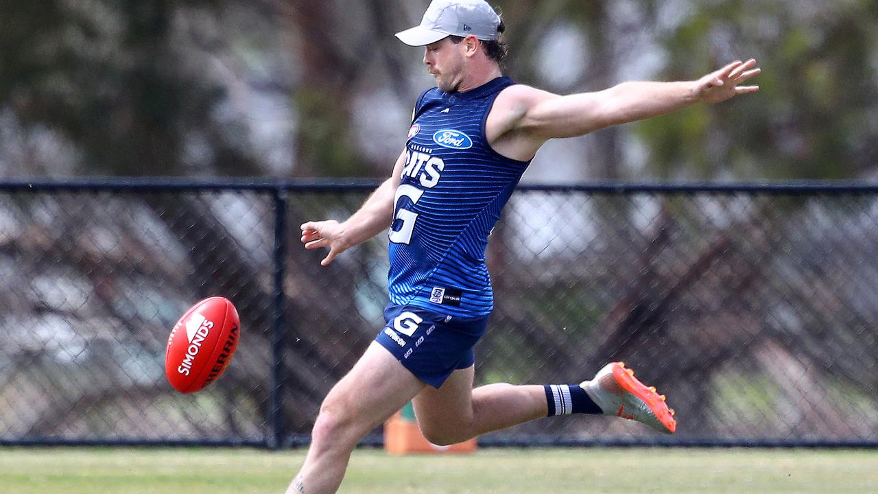 Jack Steven at Geelong pre-season training. Picture: Glenn Ferguson