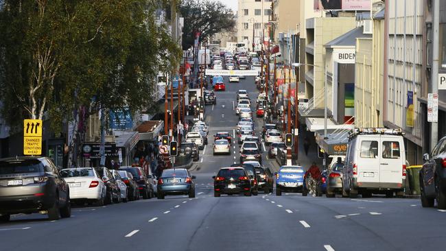 City traffic in Hobart. Picture: MATT THOMPSON