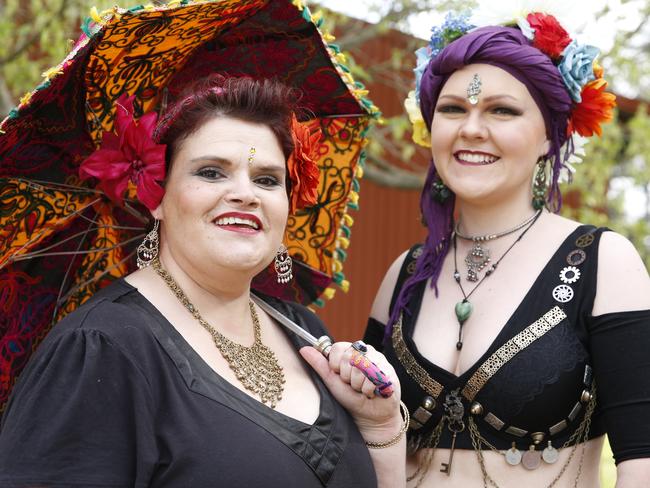 Orange Blossom Festival at Castle Hill. Pictured is Kaarin Cotterill and Addie Fowler.