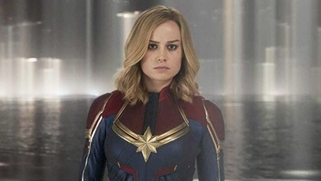 The actress as Captain Marvel.