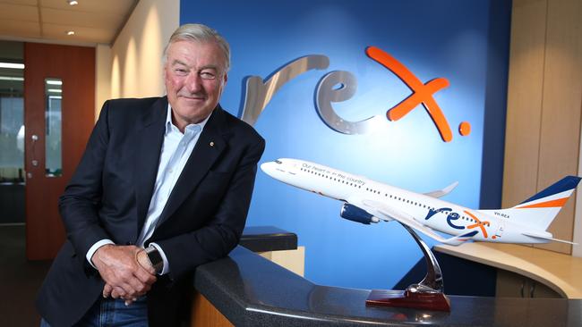 Rex deputy chairman John Sharp said the frequent flyer program had the “highest flexibility of all frequent flyer programs available in Australia”. Picture: Britta Campion/The Australian.