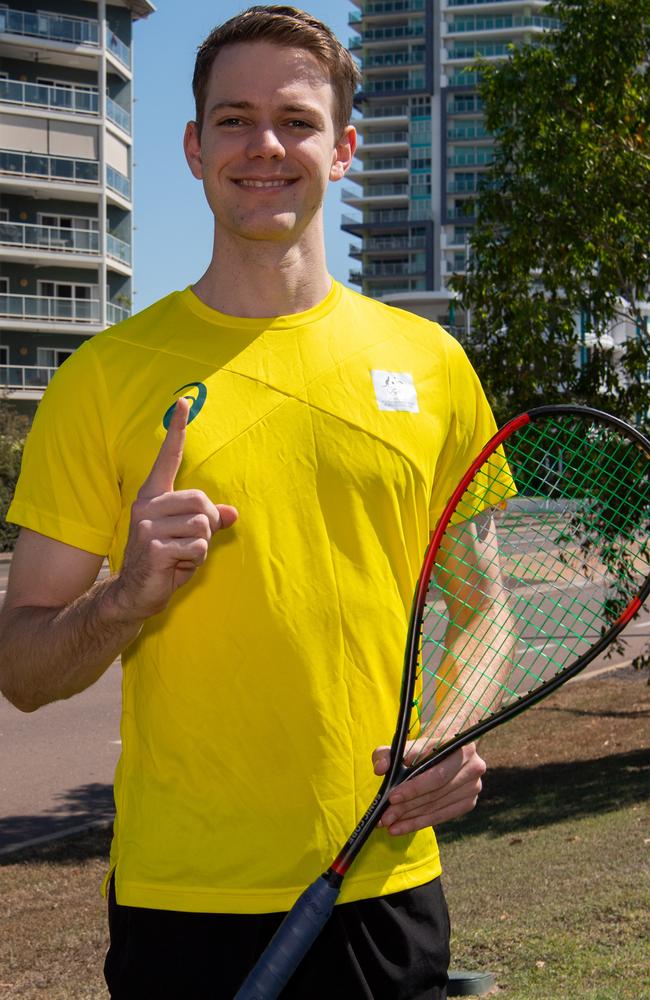 Territorian and Australian squash player Joseph White won his maiden Open Australian National Title, in Perth last weekend. Picture: Pema Tamang Pakhrin.