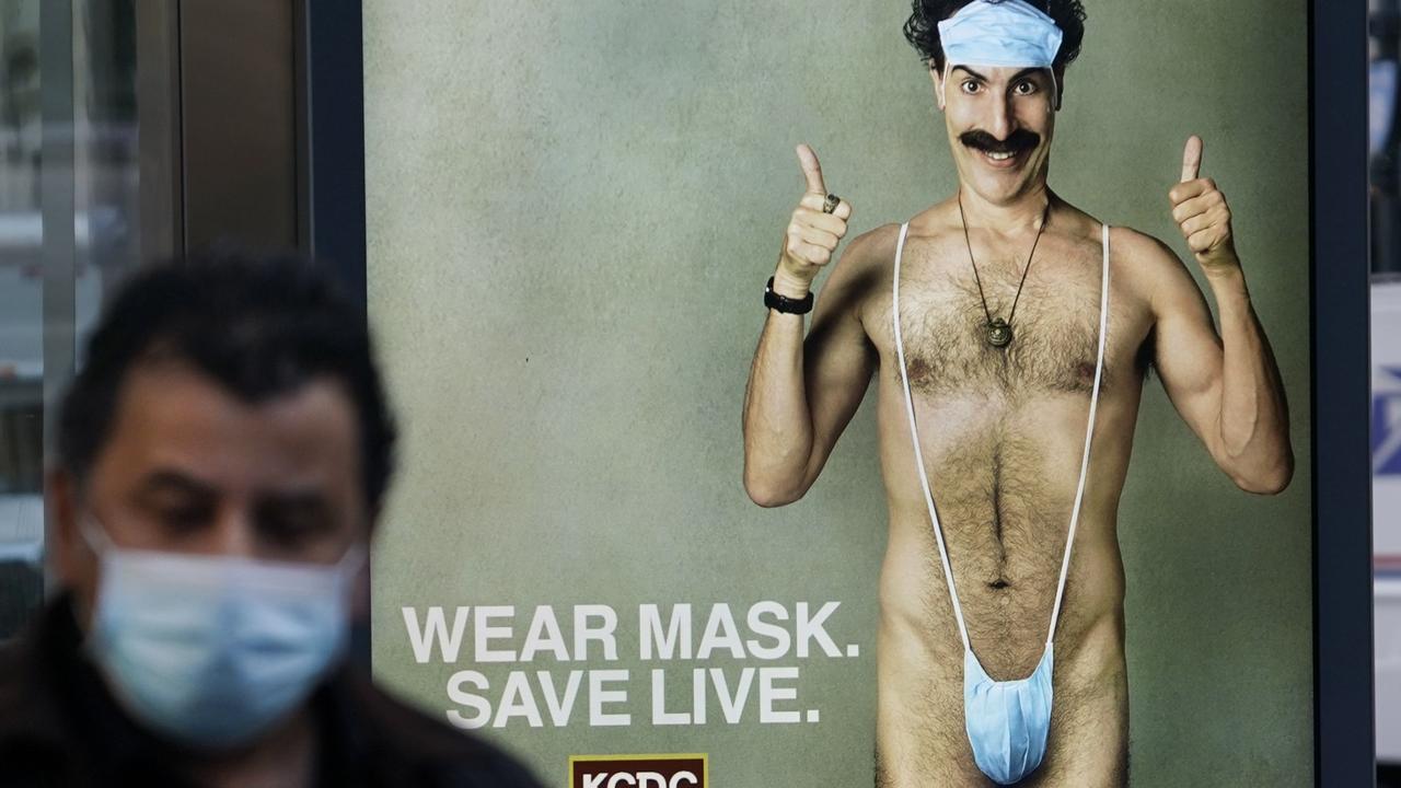 Borat has become a pop culture icon. Picture: Timothy A Clary/AFP