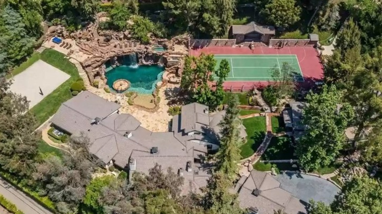 Drake’s former YOLO compound in the Hidden Hills community of Los Angeles County. Picture: Realtor