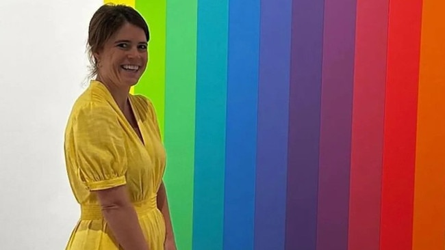 Princess Eugenie at the Ellsworth Kelly at 100 exhibition at the M7 art centre, Doha. Picture: The Times