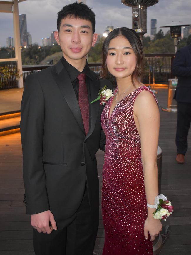 Jeremy Lee and Annie Chen at Queensland Academies Creative Industries formal.