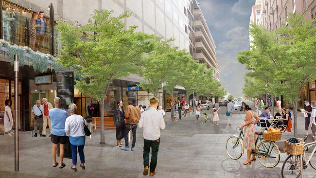 Artist impression of the Gawler Place upgrade.