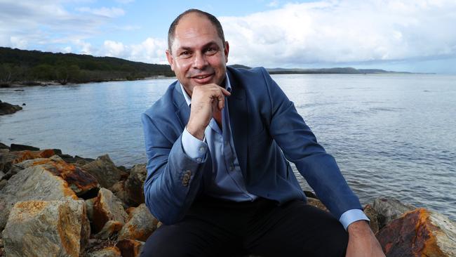 Cameron Costello, CEO of Quandamooka Yoolooburrabee Aboriginal Corporation. Picture: Liam Kidston