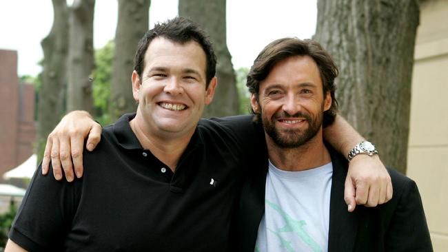 Gus Worland and Hugh Jackman have been close for years. Picture: Foxtel.