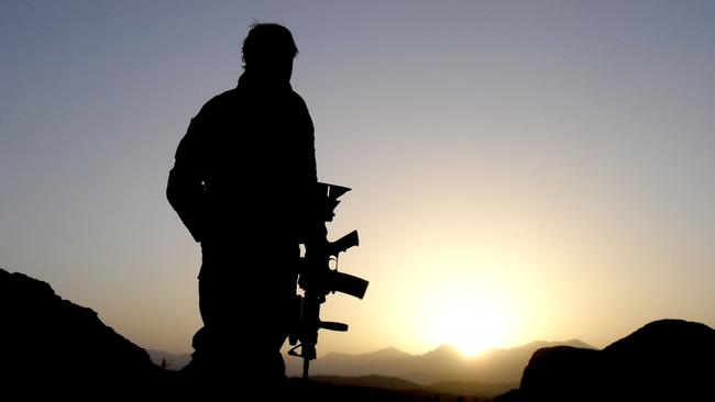 An Australian Special Operations Task Group soldier on patrol in Afghanistan. Picture: Department of Defence