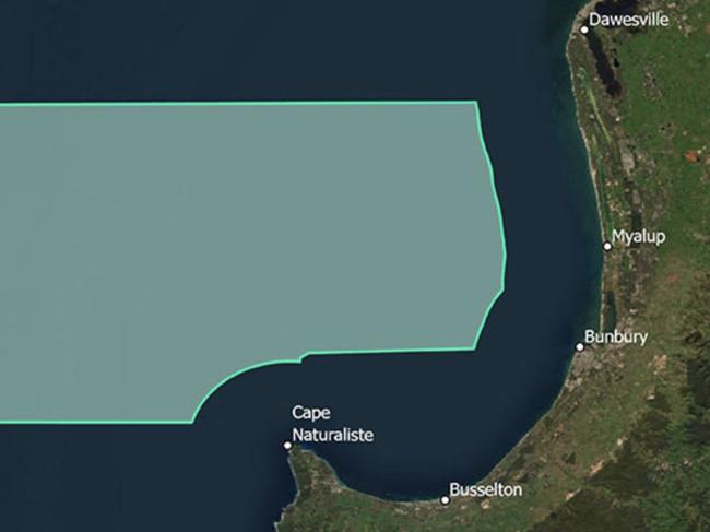 Map of proposed wind farm area. . Source: Department of Climate Change, Energy, the Environment and Water