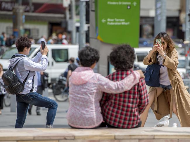 Federation Square has been voted the No 1 tourist destination in Victoria with Chinese tourists being the biggest visitors.Picture: Jason Edwards