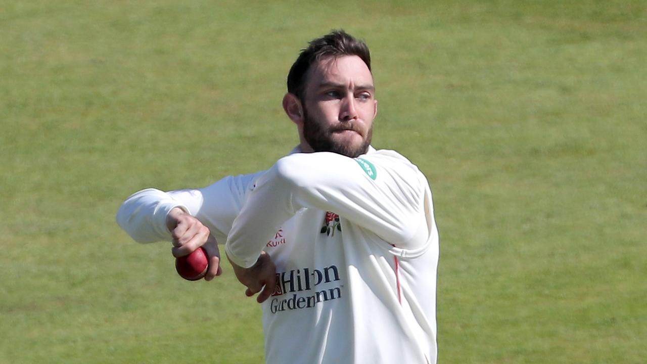 Glenn Maxwell finished with figures of 5-40 in the County Championship for his first-ever five-wicket haul. 