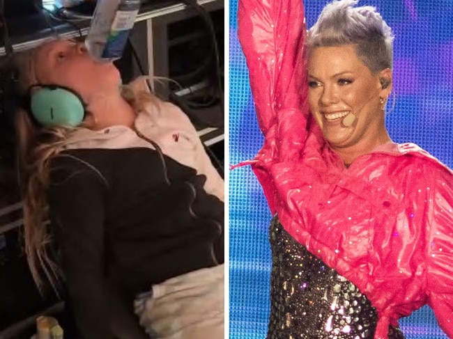 Pink's son's hilarious antics backstage