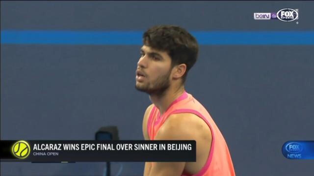 Alcaraz wins epic final over Sinner