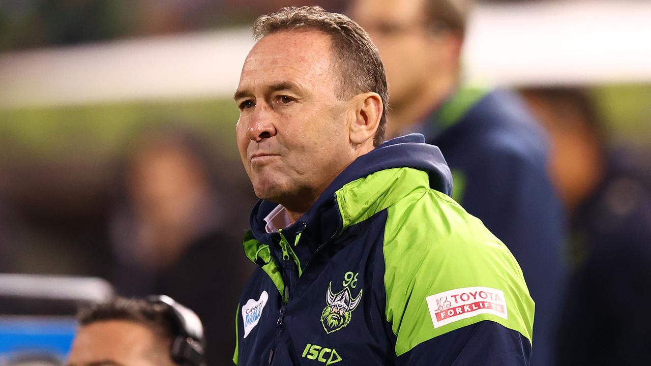 Raiders coach Ricky Stuart.