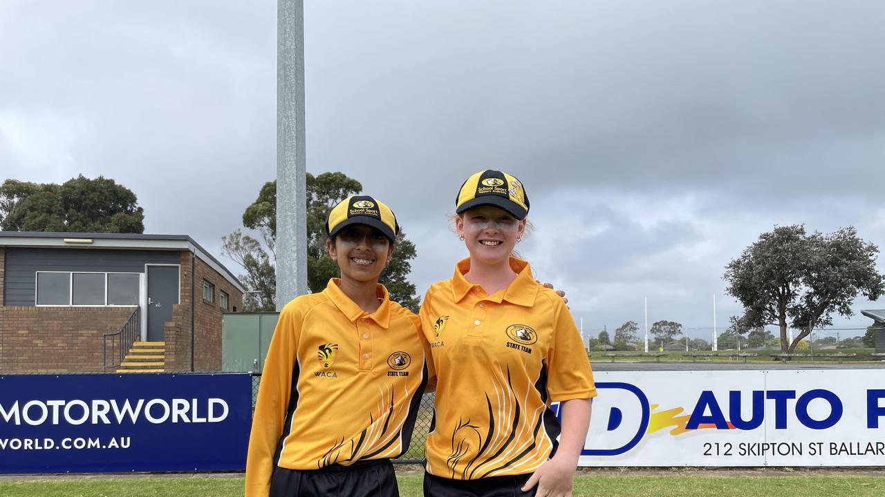 Western Australia's Kina Patel and Indi Gascoyne. Picture: Shane Jones.