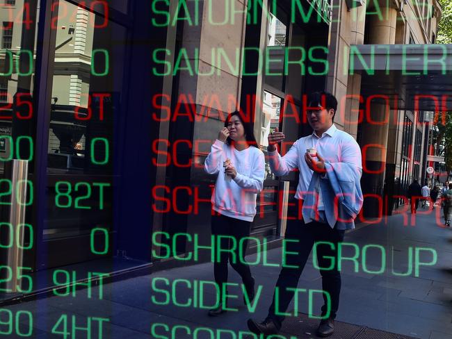 SYDNEY, AUSTRALIA: Newswire Photos- NOVEMBER 07 2023: A general view of the digital boards at the ASX in Sydney as the Reserve Bank meets today to discuss another rate rise. Photo by: NCA Newswire /Gaye Gerard