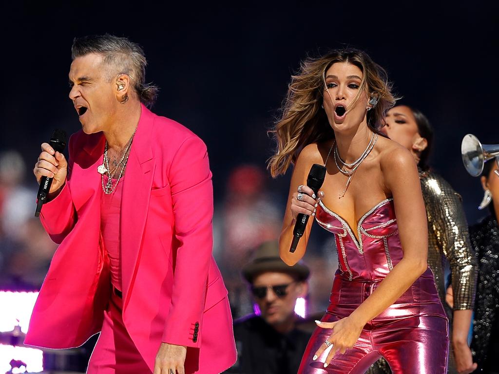 Robbie Williams was reportedly paid just over $1m for his 2022 Grand Final performance. Picture: Getty Images