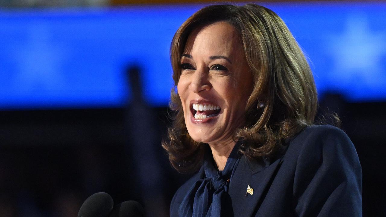 US Vice President and 2024 Democratic presidential candidate Kamala Harris speaks on the fourth and last day of the Democratic National Convention (DNC) at the United Center in Chicago, Illinois, on August 22, 2024. (Photo by SAUL LOEB / AFP)