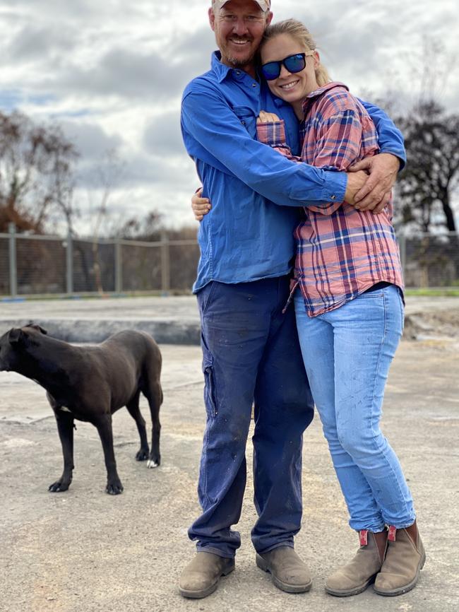 Ben and Sabrina Davis on Kangaroo Island. Picture: Supplied