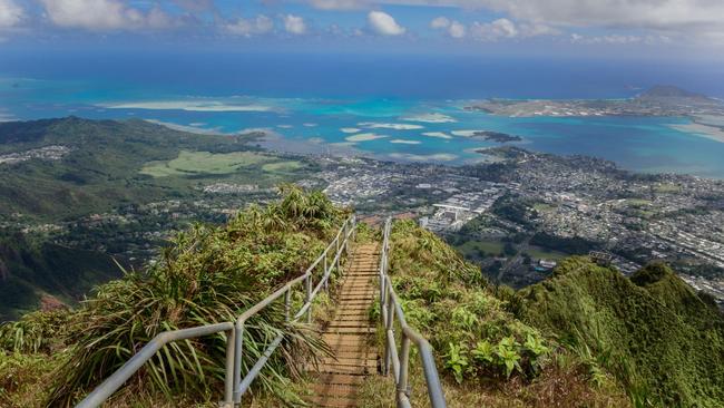 Hawaii's Haiku Steps are set to be demolished this month due to poorly behaved tourists . Picture: iStock