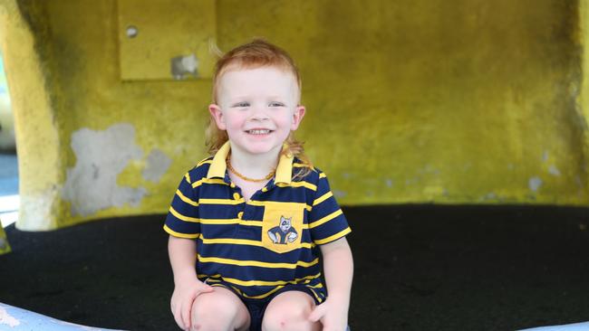 Three year old Otto Johnstone has been voted to have FNQ's best mullet by Cairns Post readers. Photo: Catherine Duffy.