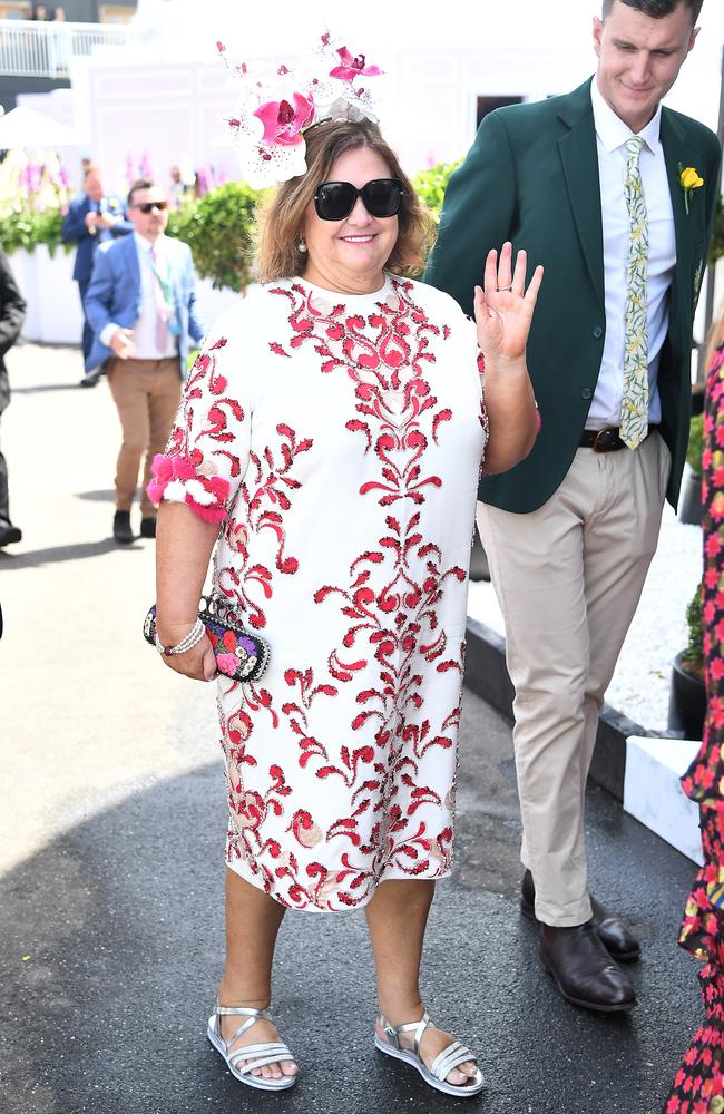 Gina Rinehart in her custom muumuu. Picture: James Gourley/Getty Images