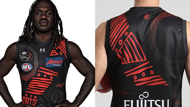 Essendon 2020 Sir Doug Nicholls Indigenous Round jumper.jpg