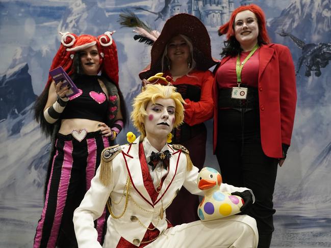 OZ Comic-Con Gallery. OZ comic at Melbourne Exhibition and Convention Centre. Mouse, Chloe, Sarah and Ash . Picture: Valeriu Campan
