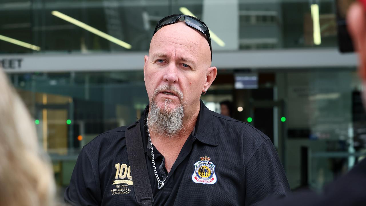 Army veteran Chris Sanders was stabbed in the chest at a bayside shopping centre. Picture: NewsWire/Tertius Pickard