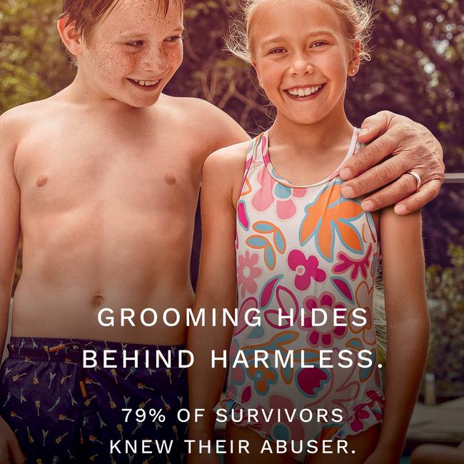 Images from a new Bravehearts grooming campaign.