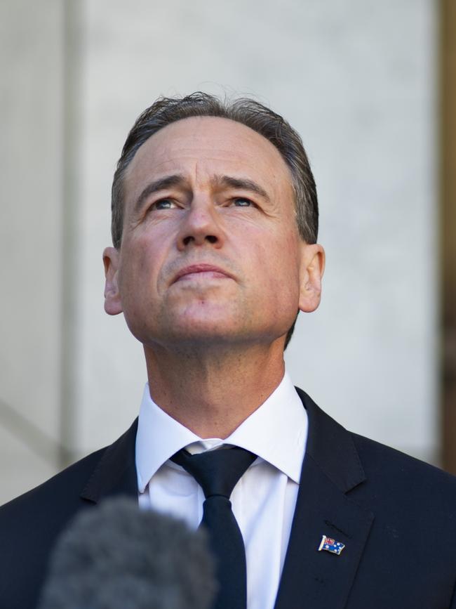 Health Minister Greg Hunt. Picture: NCA NewsWire / Martin Ollman