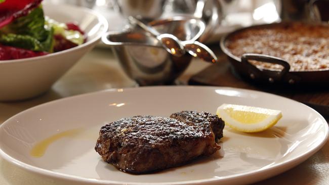 Steak from Rockpool with their delicious mac and cheese.