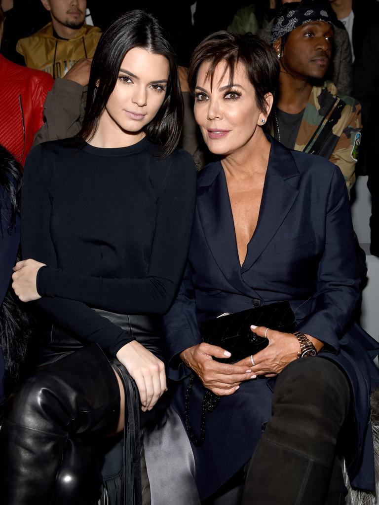 Kendall Jenner and Kris Jenner attend the Adidas Originals x Kanye West YEEZY SEASON 1 fashion show during New York Fashion Week. Picture: Getty