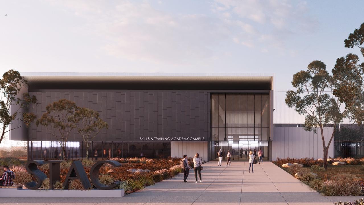 Artist impression of the Skills and Training Academy at Osborne . Picture : Defence