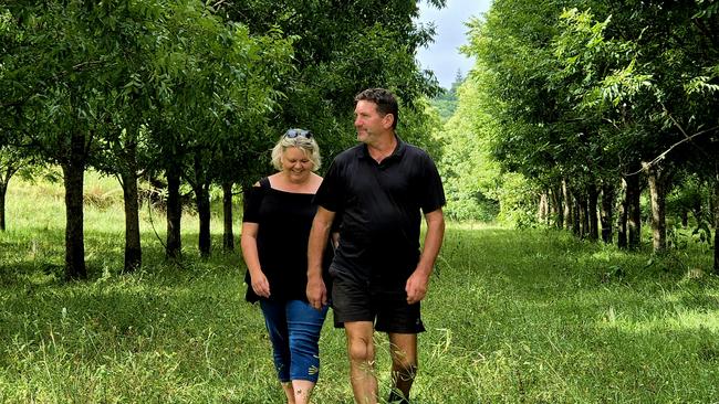 Geoff and Paula Warriner. northern NSW pecan growers on how they have switched from dairy to pecan growing.