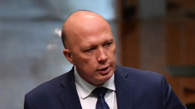 Peter Dutton told reporters on Thursday that David Hutchinson’s presidency was “untenable”. Picture: Getty