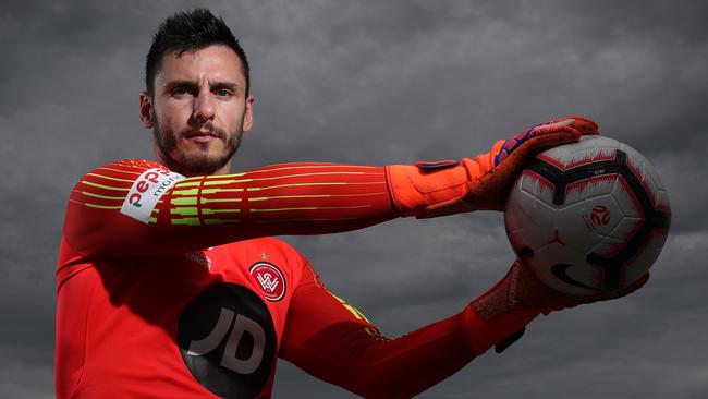 Western Sydney Wanderers goalkeeper Vedran Janjetovic could be on his way to Melbourne City. Picture: Brett Costello