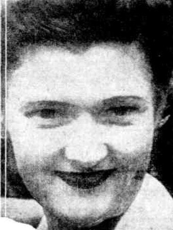 Muriel Joan Bewhey at the trial in December 1946.