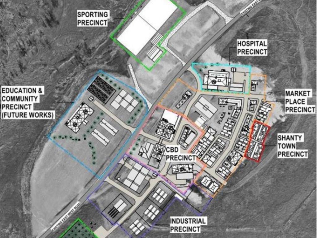 Layout of the Urban Operations Training Facility.