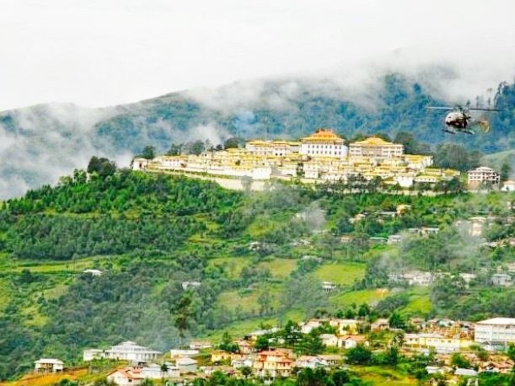 The town, home to India’s largest Buddhist monastery, is a pilgrimage site for Tibetan Buddhists. Source: Google Maps