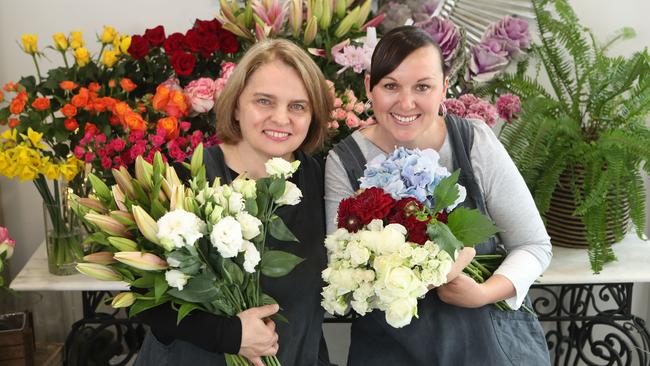 Margot de Groot and Nikki Jordan from Flowers on Tedder. Photo by Richard Gosling