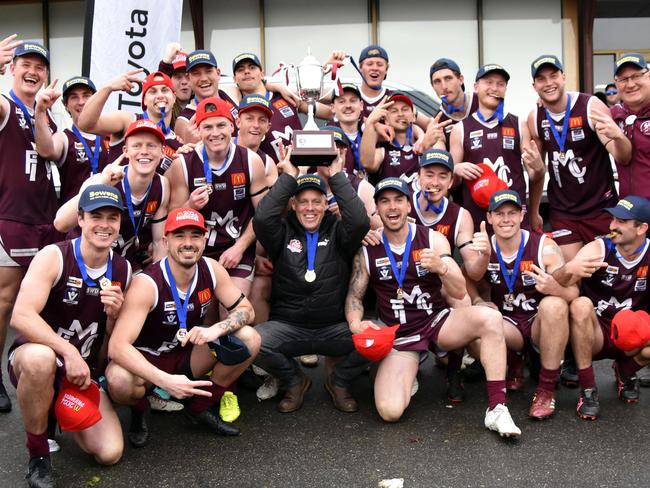 Melton won the Ballarat league premiership over East Point. Picture: Ballarat Football Netball League.