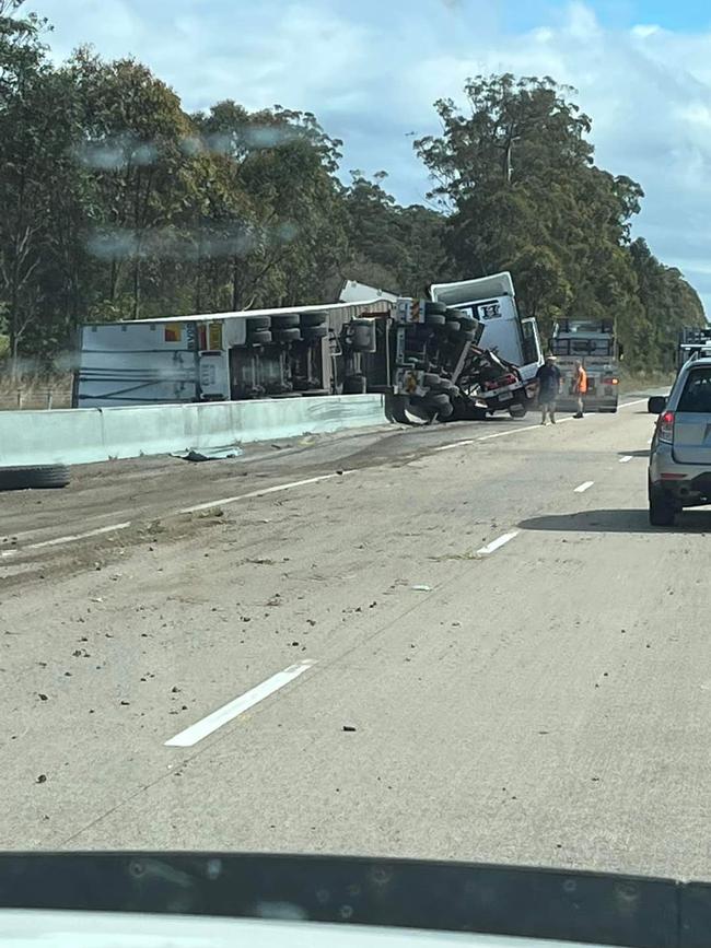 A man has been taken to hospital after a crash involving a car and truck occurred north of Kew this morning.